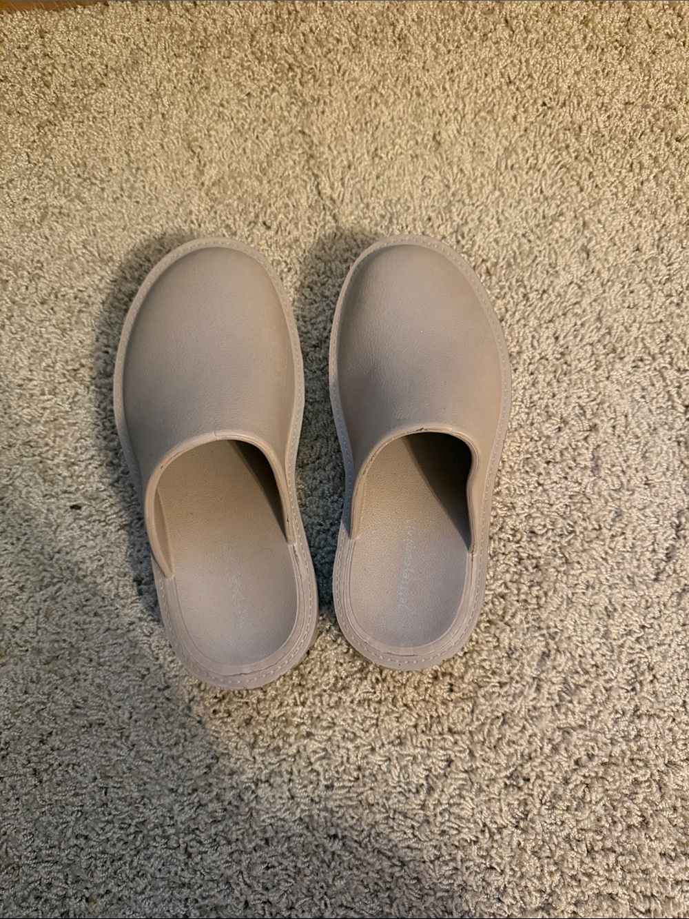 Jeffrey Campbell Tan Beige Slip-On Clog Mules